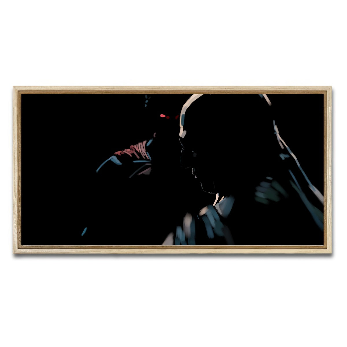 AUTO-MOCKUP WHITE | Batman Vs Superman | 1 Piece | Natural Framed Canvas | group=2x1