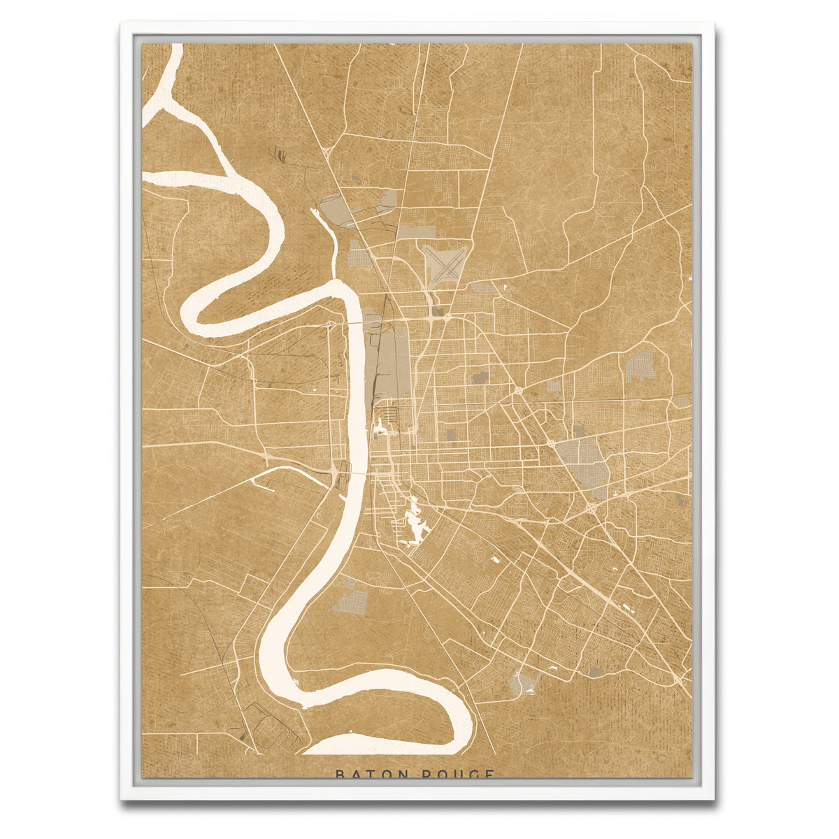 AUTO-MOCKUP WHITE | Baton Rouge | 1 Piece | White Framed Canvas | group=3x4