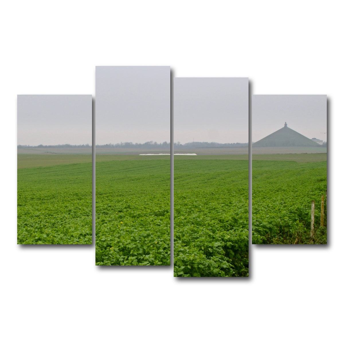 AUTO-MOCKUP WHITE | Battle of Waterloo | 4 Piece | Gallery Wrap Canvas | group=4_short