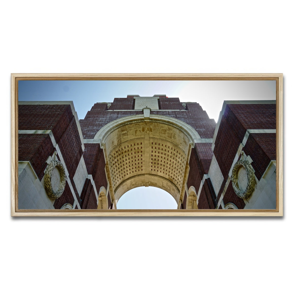 AUTO-MOCKUP WHITE | Battle of the Somme Memorial | 1 Piece | Natural Framed Canvas | group=2x1