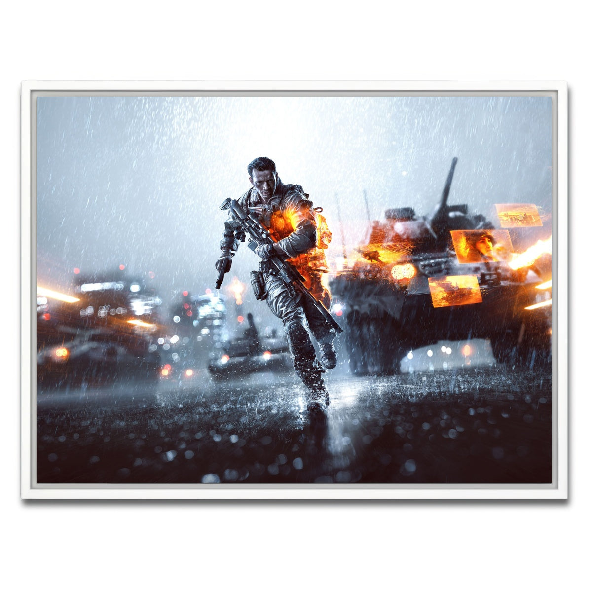 AUTO-MOCKUP WHITE | Battlefield | 1 Piece | White Framed Canvas | group=4x3