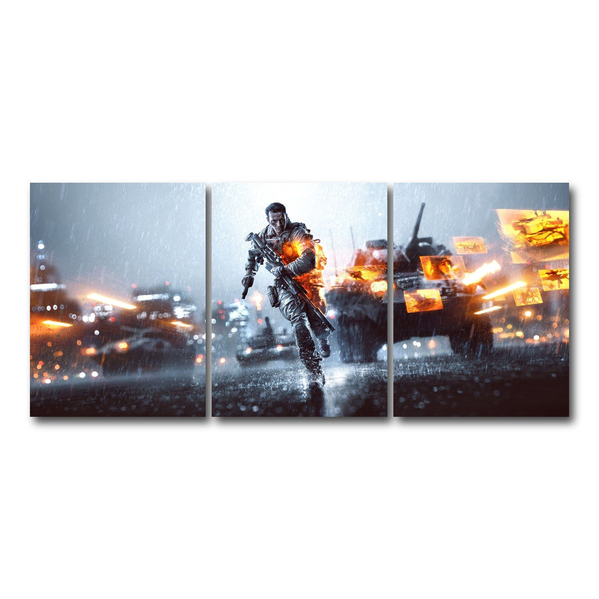 AUTO-MOCKUP WHITE | Battlefield | 3 Piece | Gallery Wrap Canvas | group=18x24