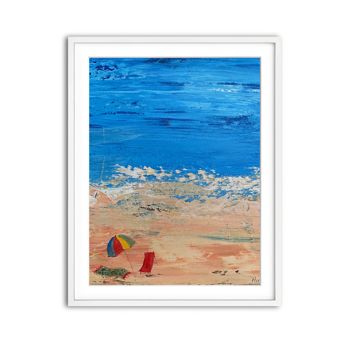 Framed Print 3x4 White