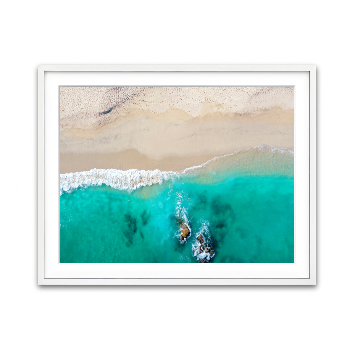 Framed Print 4x3 White