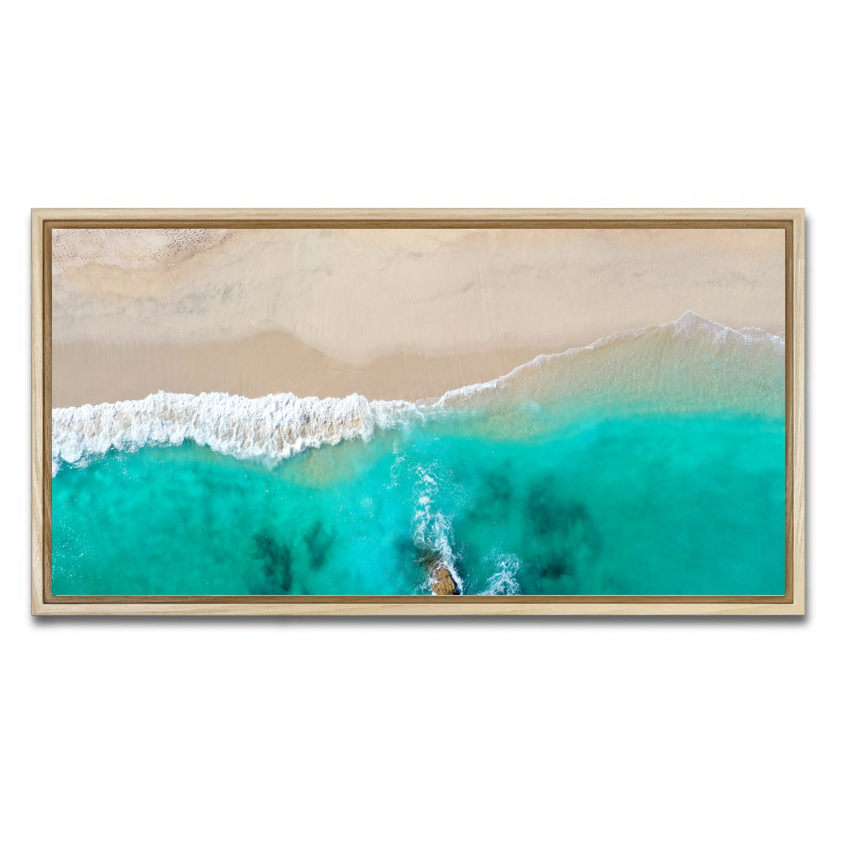 AUTO-MOCKUP WHITE | Beach Dreams | 1 Piece | Natural Framed Canvas | group=2x1