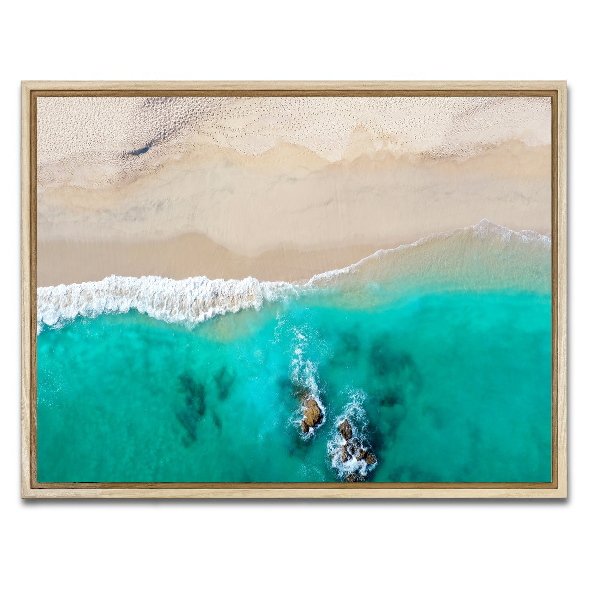 AUTO-MOCKUP WHITE | Beach Dreams | 1 Piece | Natural Framed Canvas | group=4x3