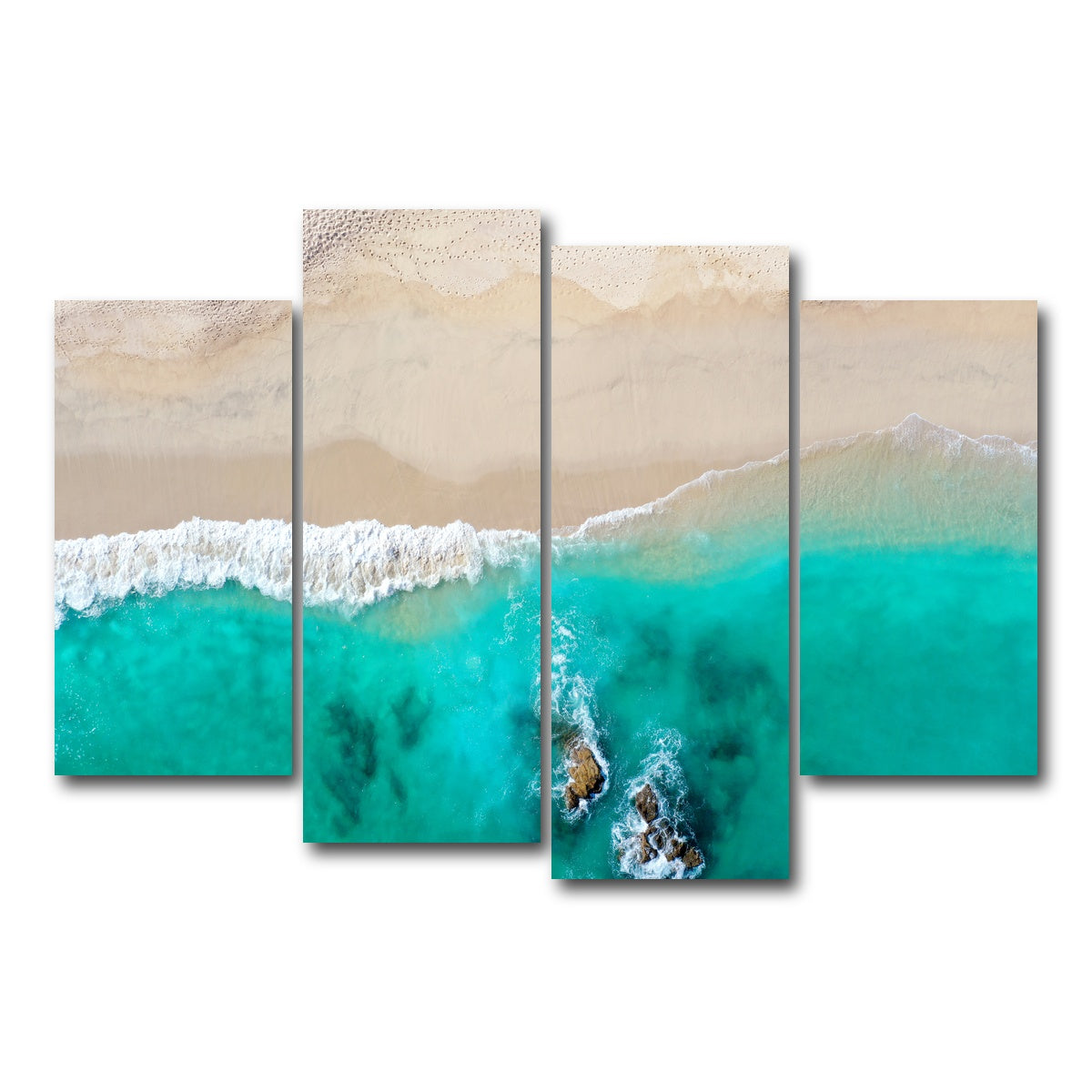 AUTO-MOCKUP WHITE | Beach Dreams | 4 Piece | Gallery Wrap Canvas | group=4_short