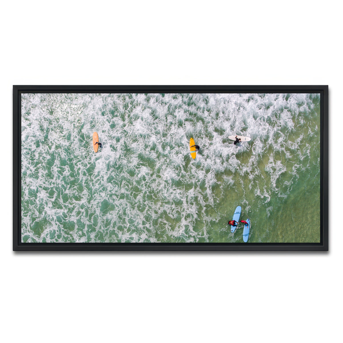 AUTO-MOCKUP WHITE | Beach Gang | 1 Piece | Black Framed Canvas | group=2x1