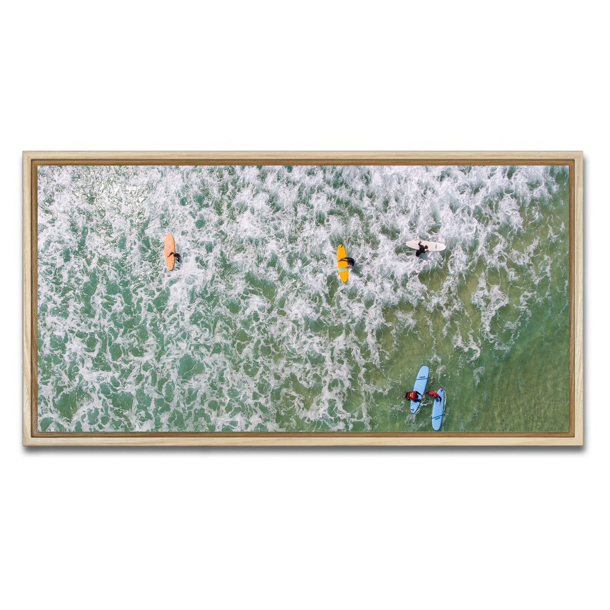 AUTO-MOCKUP WHITE | Beach Gang | 1 Piece | Natural Framed Canvas | group=2x1