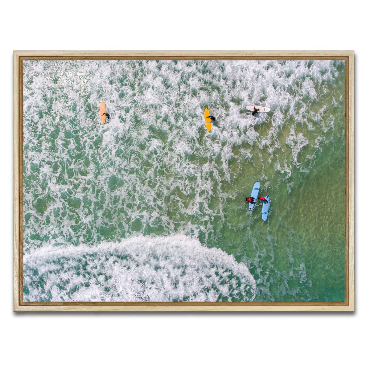 AUTO-MOCKUP WHITE | Beach Gang | 1 Piece | Natural Framed Canvas | group=4x3