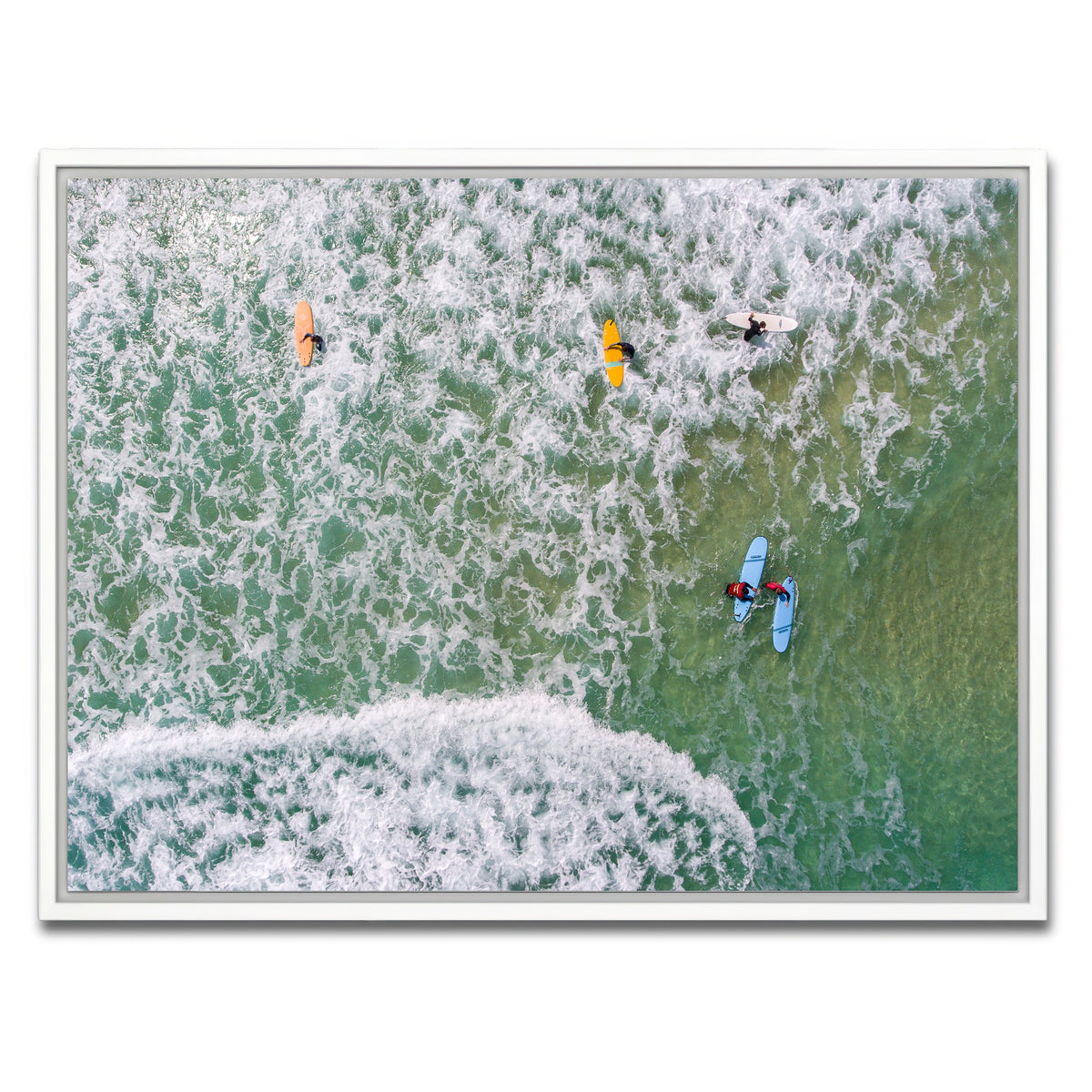 AUTO-MOCKUP WHITE | Beach Gang | 1 Piece | White Framed Canvas | group=4x3