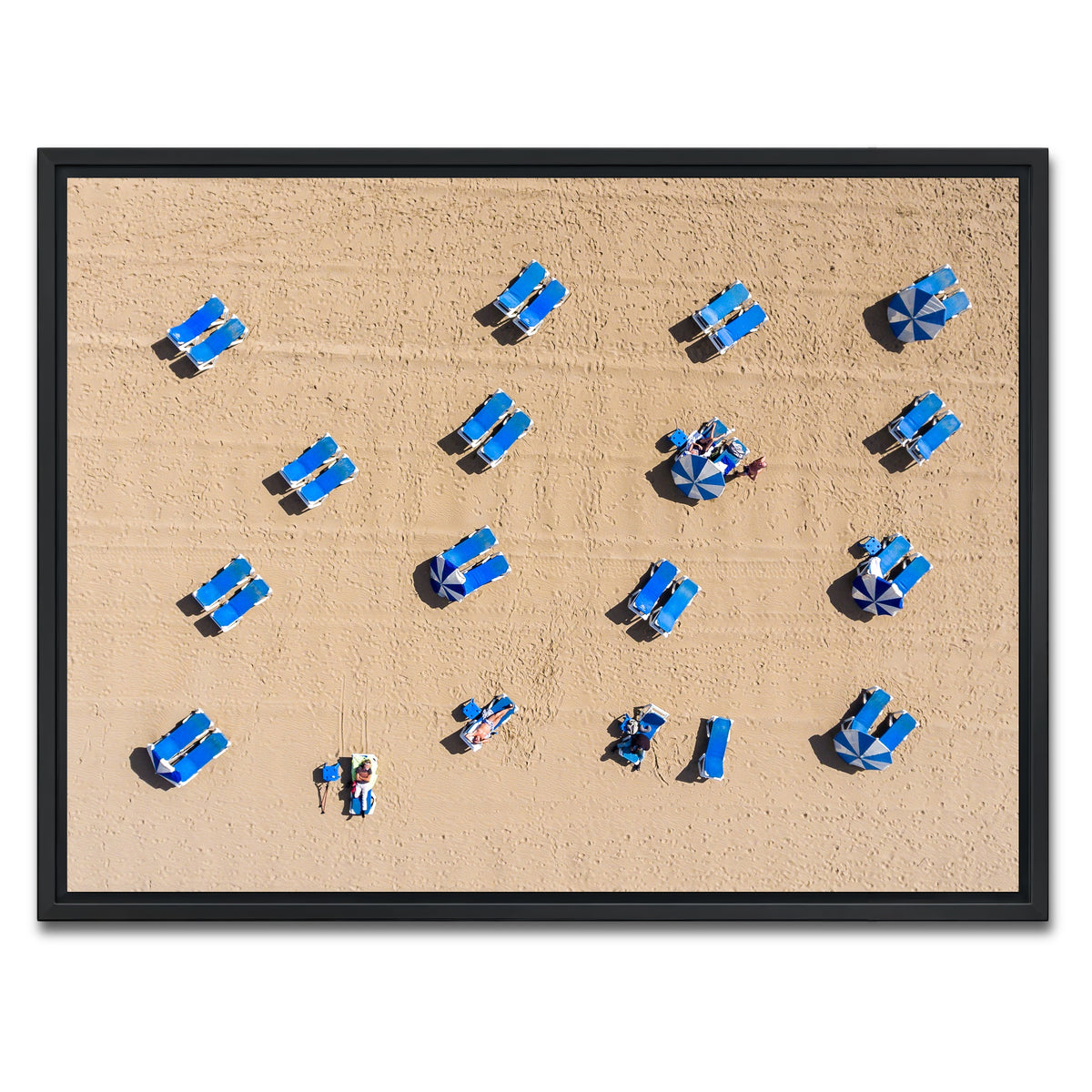 AUTO-MOCKUP WHITE | Beach Goers | 1 Piece | Black Framed Canvas | group=4x3