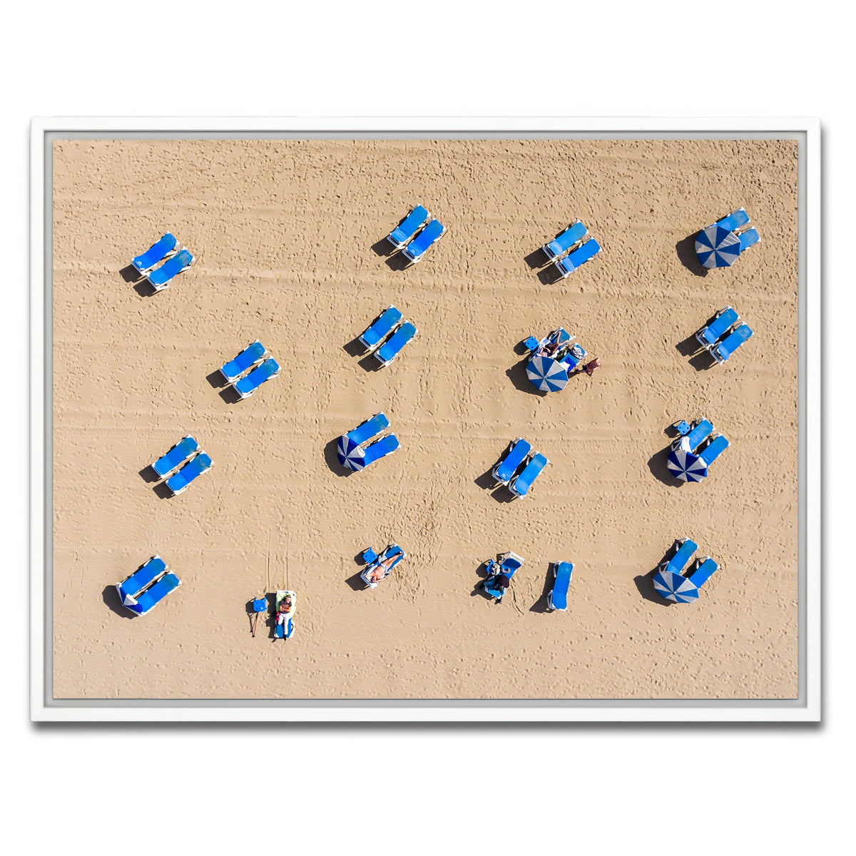 AUTO-MOCKUP WHITE | Beach Goers | 1 Piece | White Framed Canvas | group=4x3