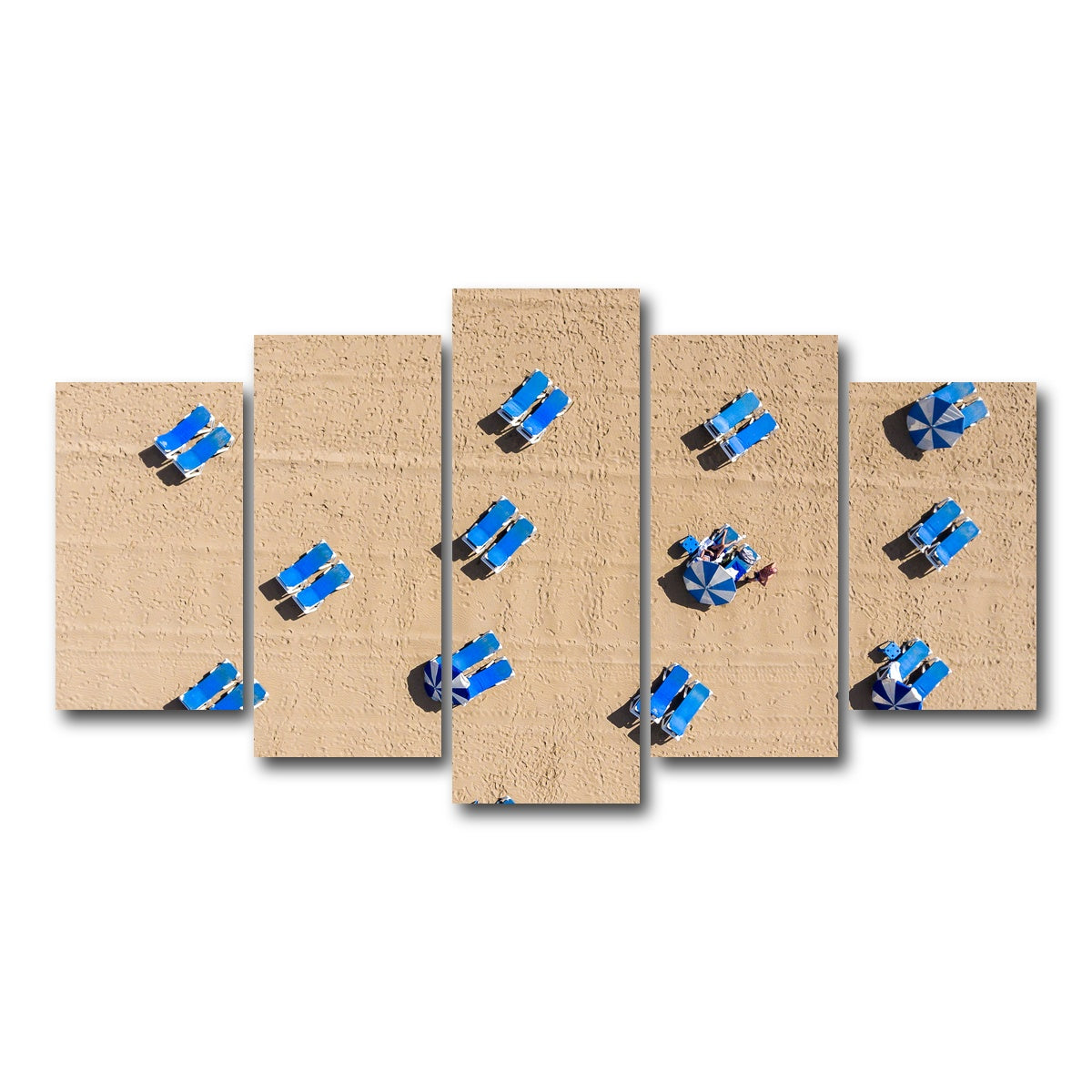 AUTO-MOCKUP WHITE | Beach Goers | 5 Piece | Gallery Wrap Canvas | group=5_normal