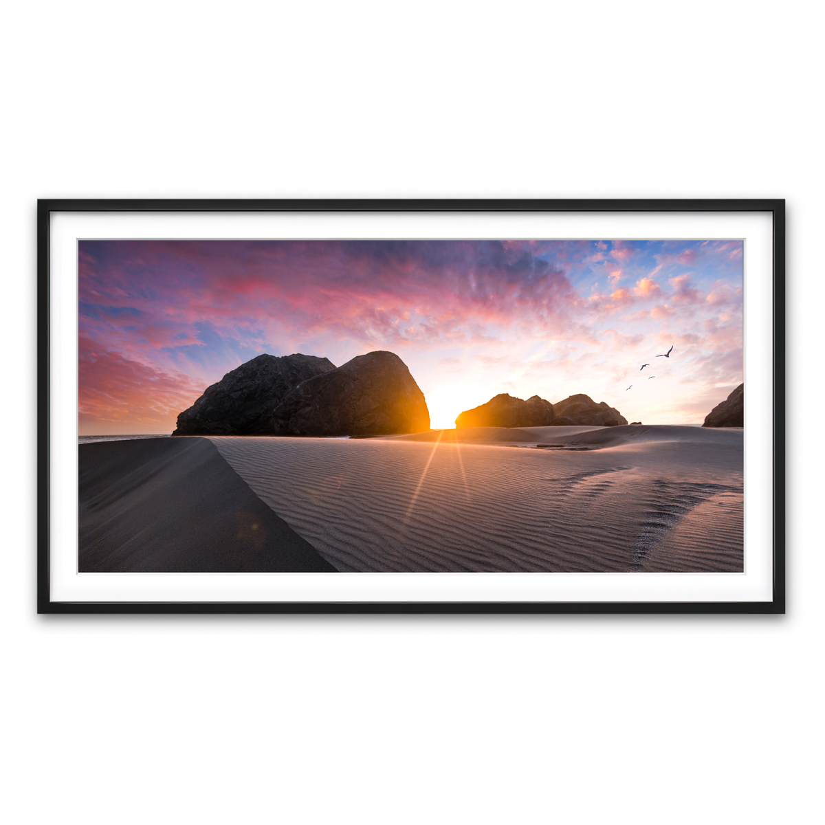 Framed Print 2x1 Black
