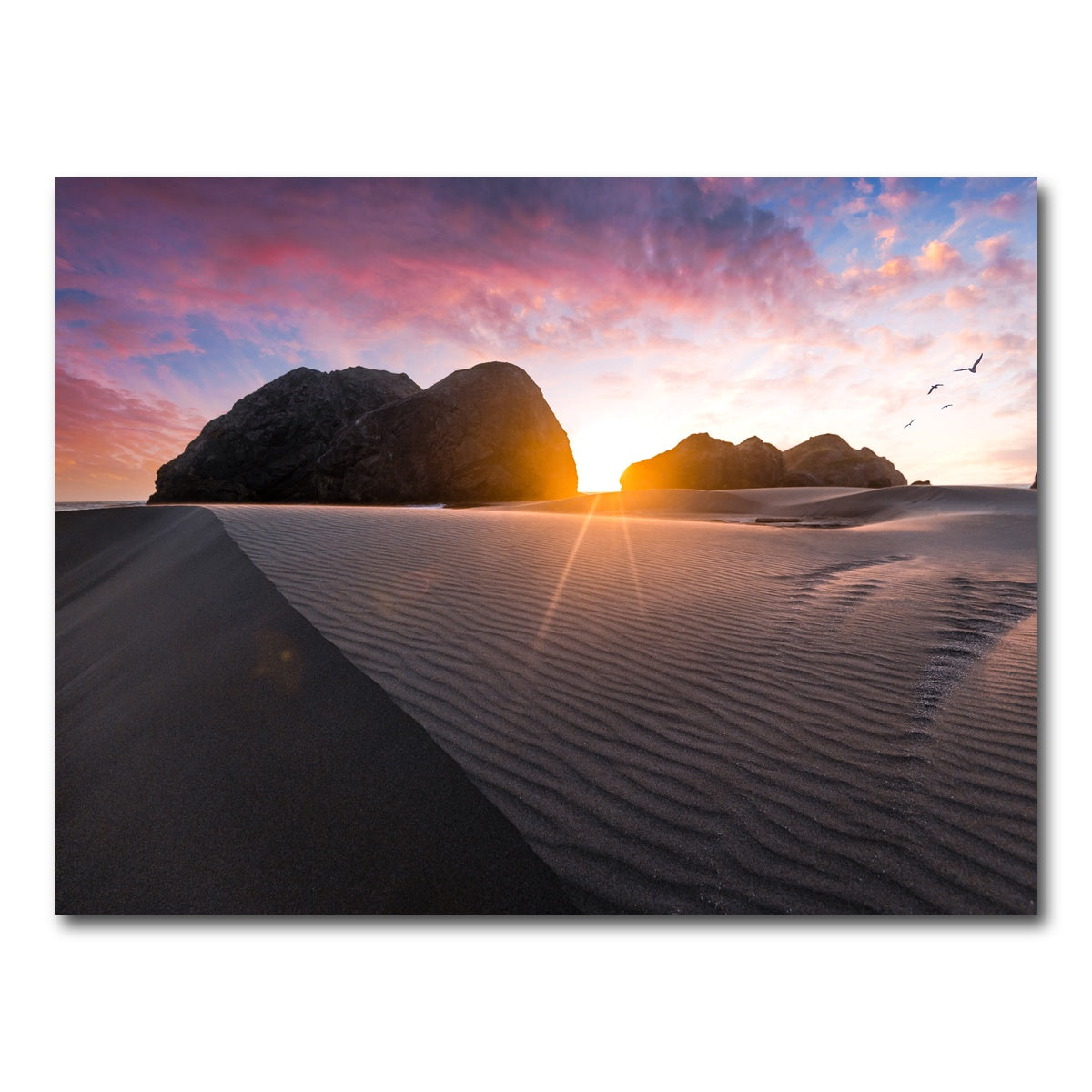 AUTO-MOCKUP WHITE | Beach Sunset | 1 Piece | Gallery Wrap Canvas | group=4x3