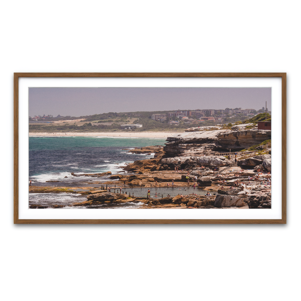 Framed Print 2x1 Walnut