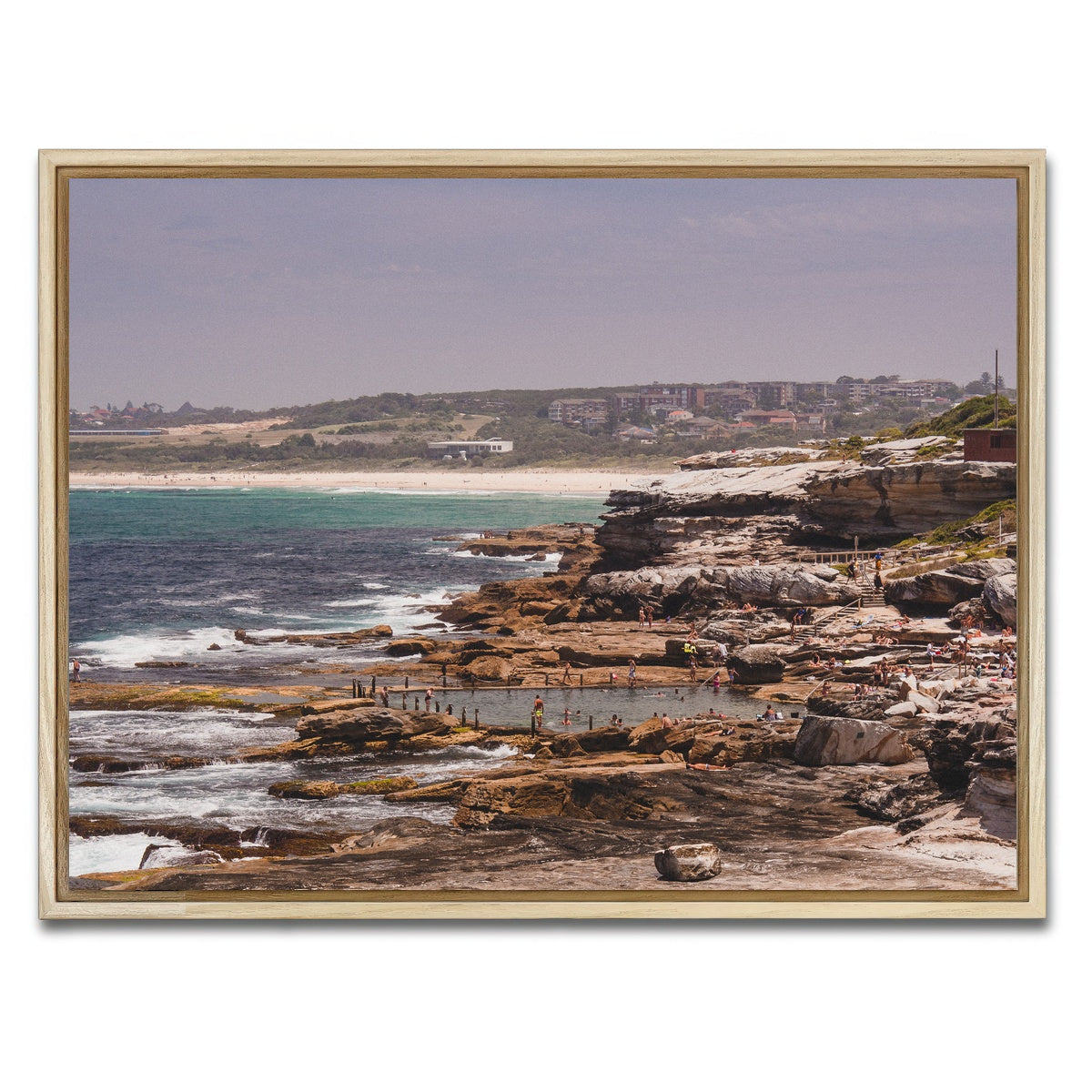 AUTO-MOCKUP WHITE | Beach days | 1 Piece | Natural Framed Canvas | group=4x3