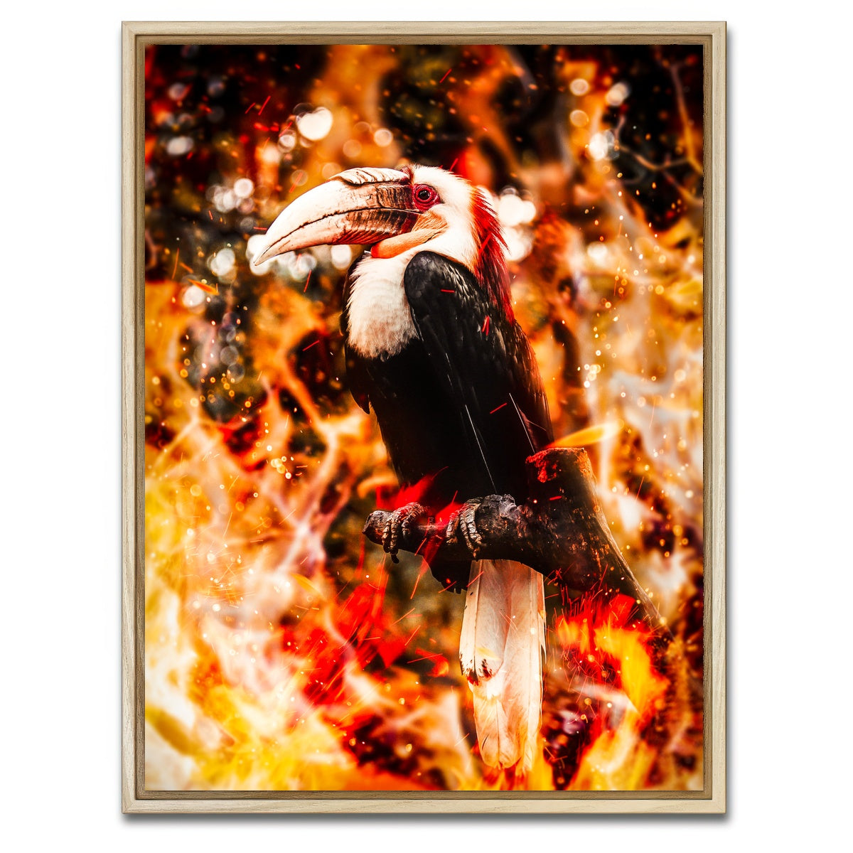 AUTO-MOCKUP WHITE | Beaked Wildlife | 1 Piece | Natural Framed Canvas | group=3x4