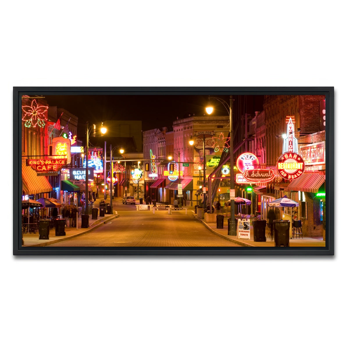 AUTO-MOCKUP WHITE | Beale Street | 1 Piece | Black Framed Canvas | group=2x1