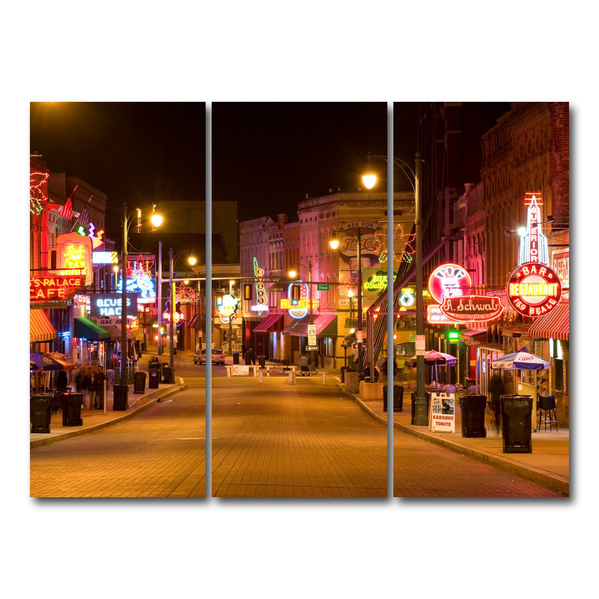 AUTO-MOCKUP WHITE | Beale Street | 3 Piece | Gallery Wrap Canvas | group=8x18