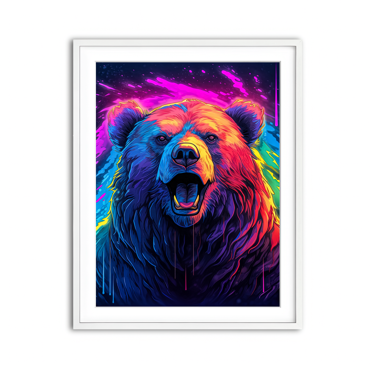 Framed Print 3x4 White