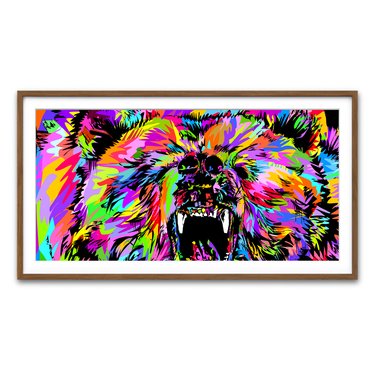 Framed Print 2x1 Walnut