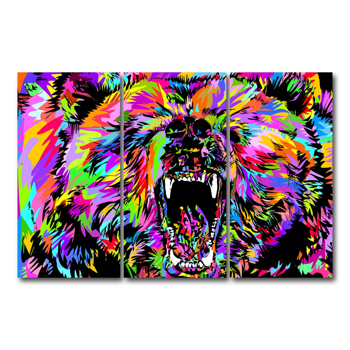 AUTO-MOCKUP WHITE | Bear Drome | 3 Piece | Gallery Wrap Canvas | group=12x24