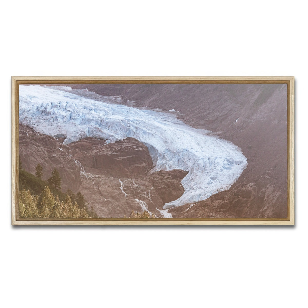 AUTO-MOCKUP WHITE | Bear Glacier | 1 Piece | Natural Framed Canvas | group=2x1