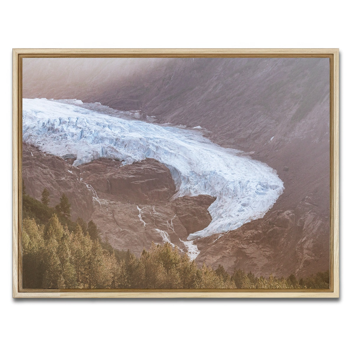 AUTO-MOCKUP WHITE | Bear Glacier | 1 Piece | Natural Framed Canvas | group=4x3