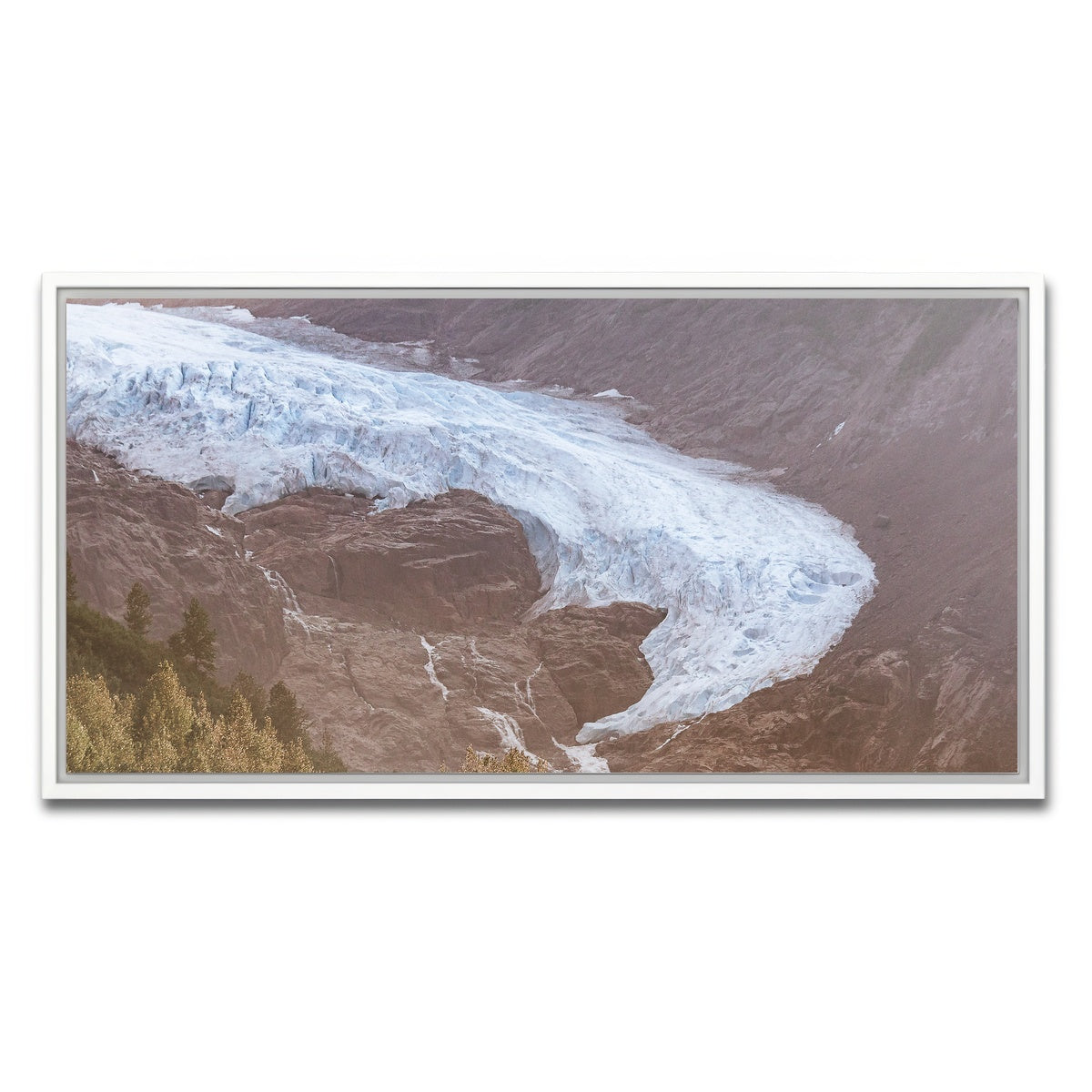 AUTO-MOCKUP WHITE | Bear Glacier | 1 Piece | White Framed Canvas | group=2x1
