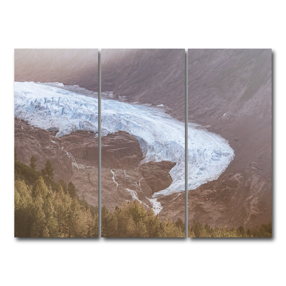 AUTO-MOCKUP WHITE | Bear Glacier | 3 Piece | Gallery Wrap Canvas | group=8x18