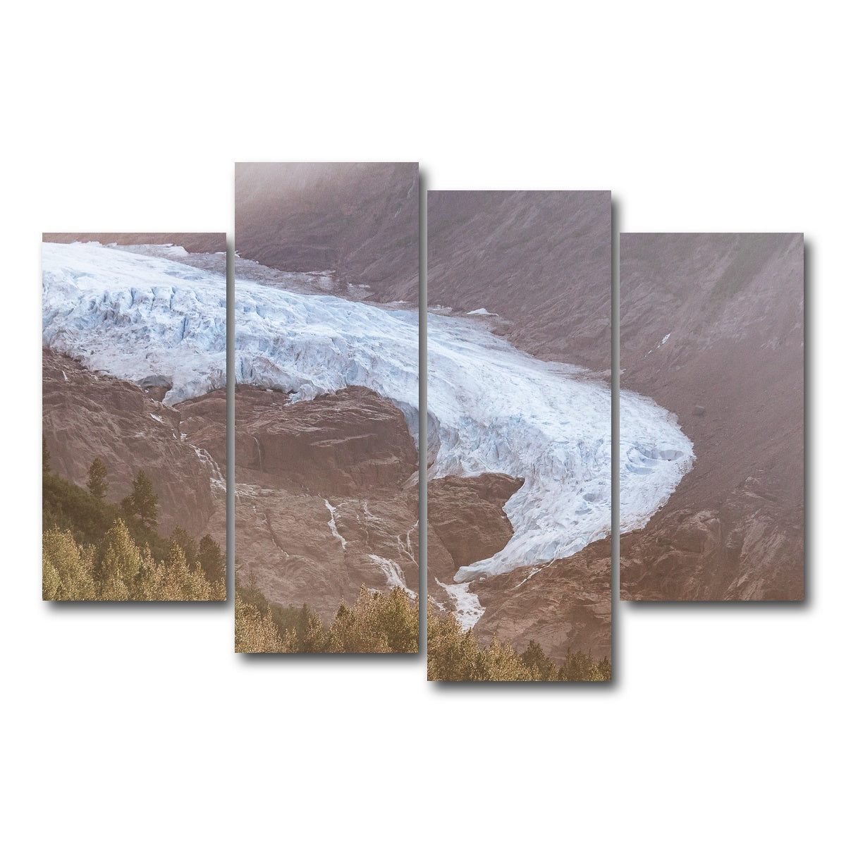 AUTO-MOCKUP WHITE | Bear Glacier | 4 Piece | Gallery Wrap Canvas | group=4_short