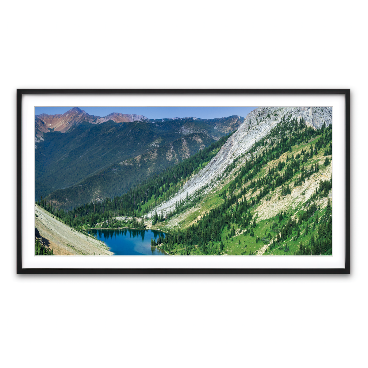 Framed Print 2x1 Black