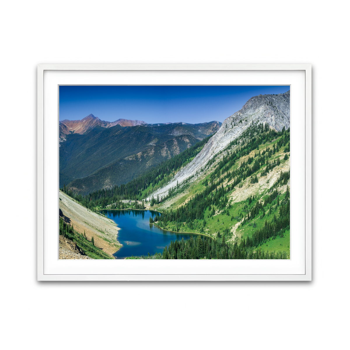 Framed Print 4x3 White