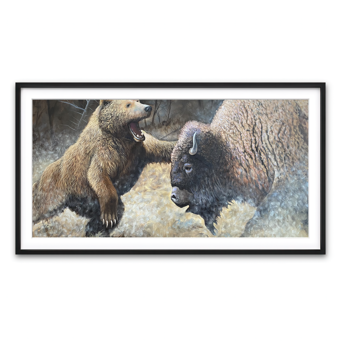 Framed Print 2x1 Black