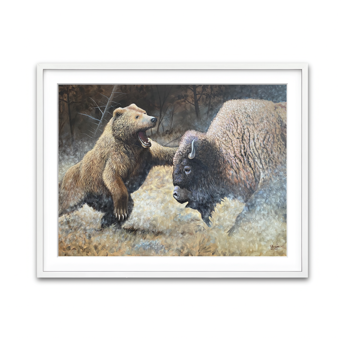 Framed Print 4x3 White