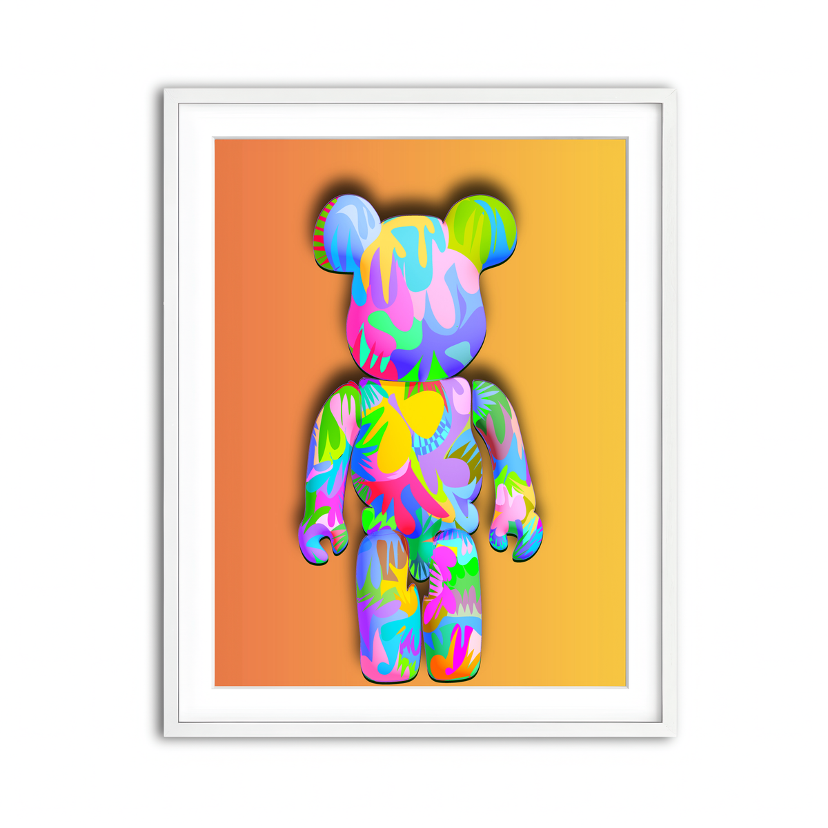 Framed Print 3x4 White