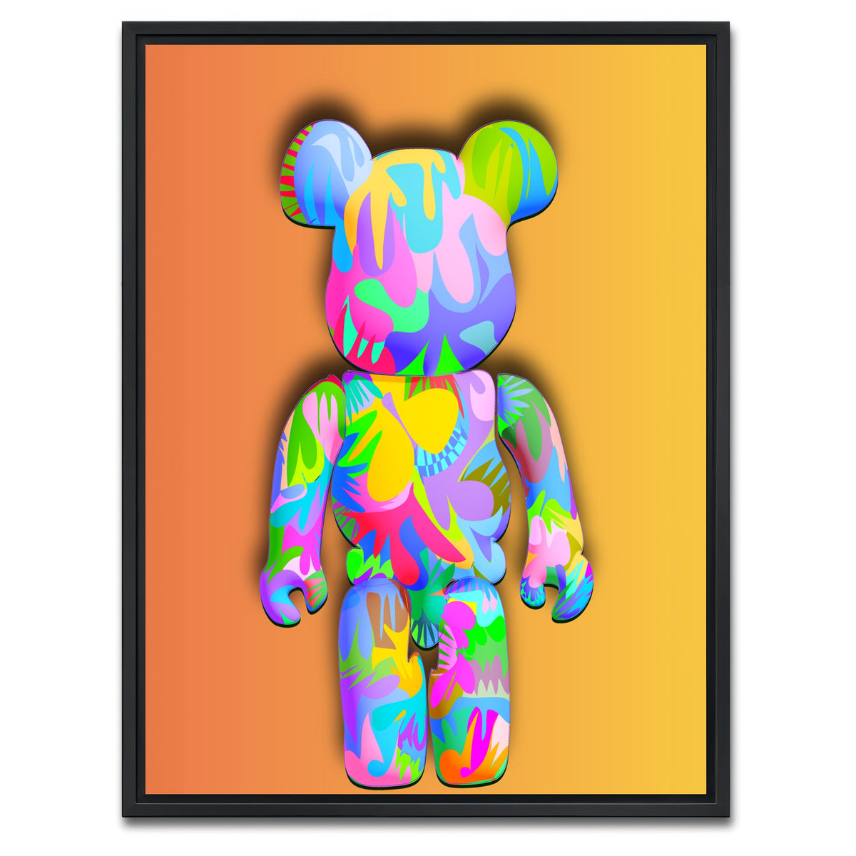 AUTO-MOCKUP WHITE | Bear brick | 1 Piece | Black Framed Canvas | group=3x4