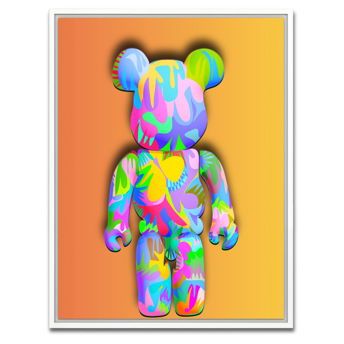 AUTO-MOCKUP WHITE | Bear brick | 1 Piece | White Framed Canvas | group=3x4