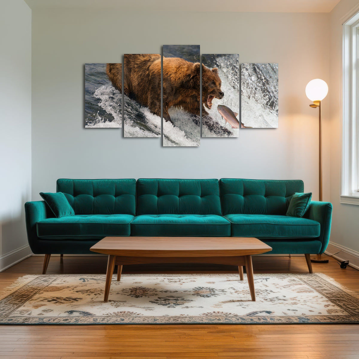 AUTO-MOCKUP ROOM | Bear catching Salmon