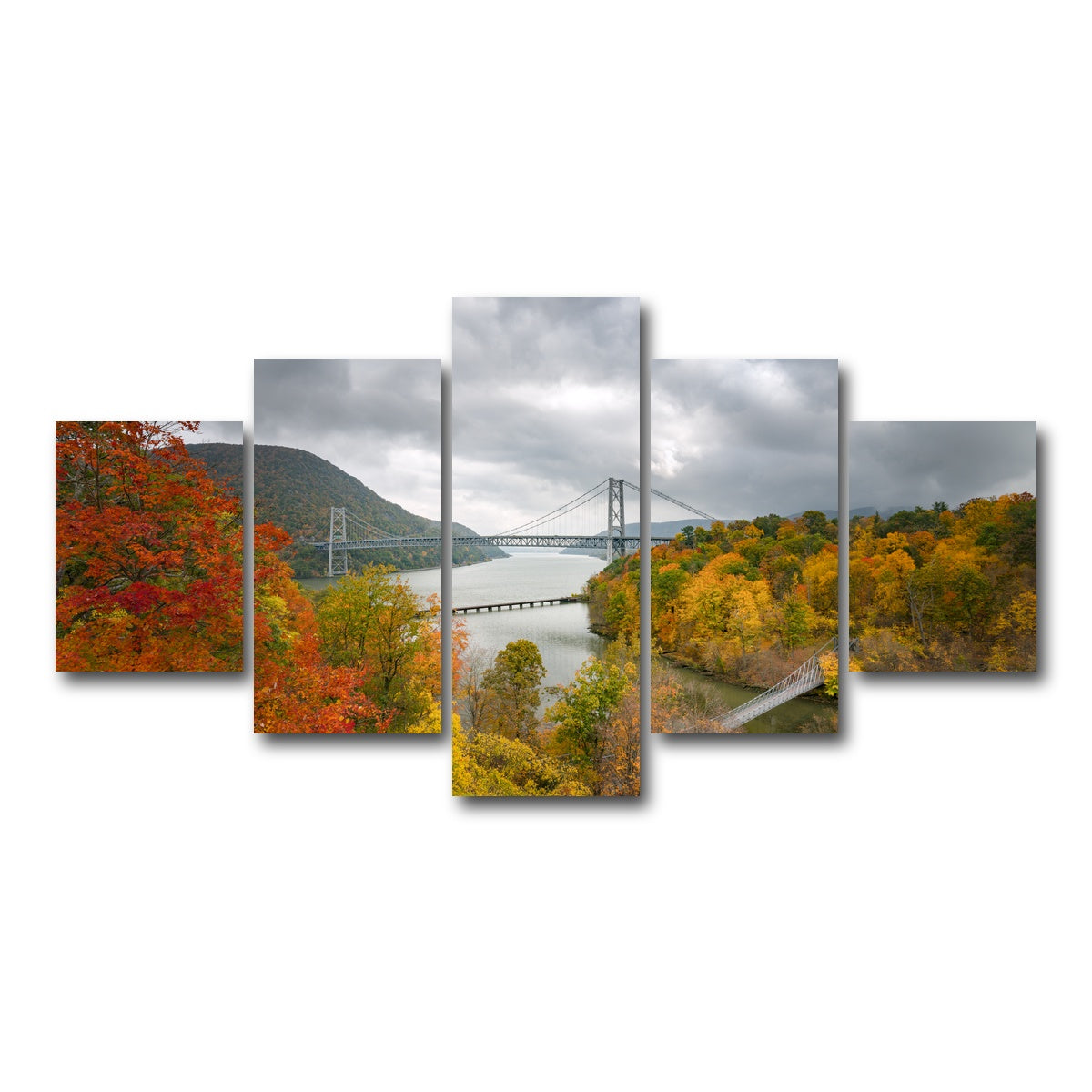 AUTO-MOCKUP WHITE | Bear mountain | 5 Piece | Gallery Wrap Canvas | group=5_short
