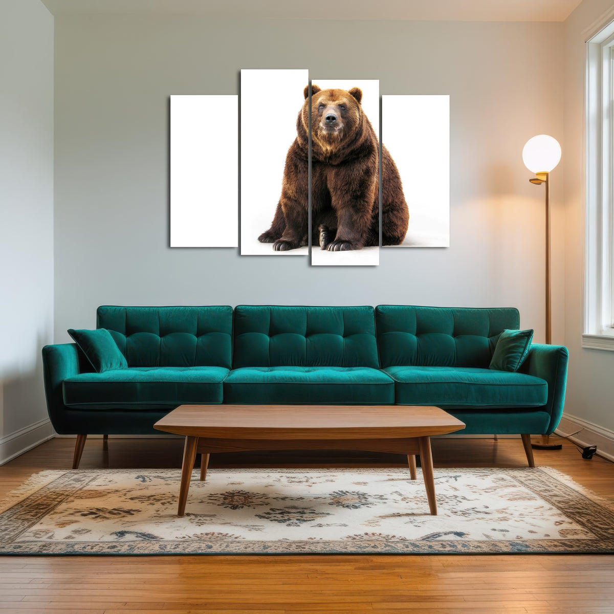 AUTO-MOCKUP ROOM | Bear on white