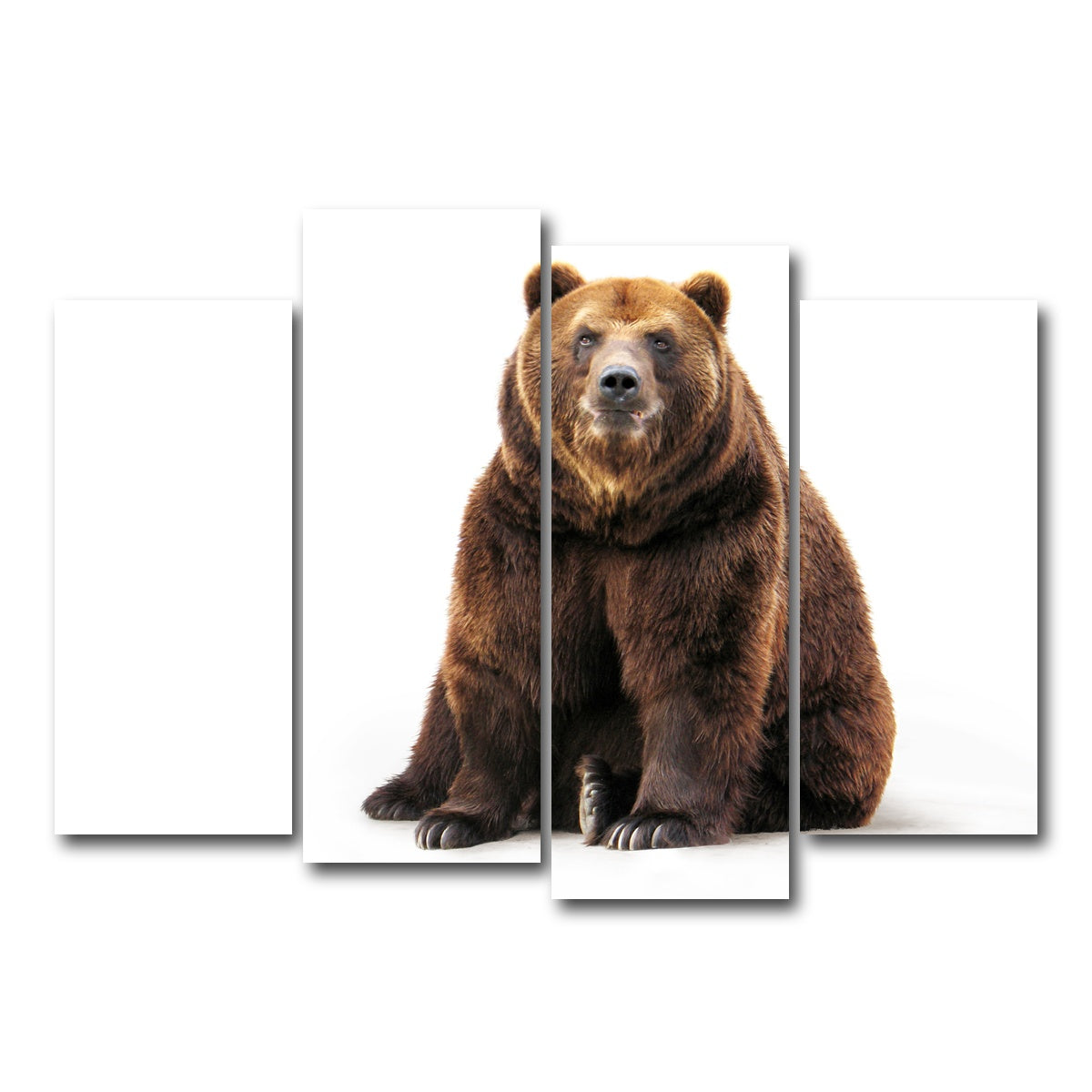 AUTO-MOCKUP WHITE | Bear on white | 4 Piece | Gallery Wrap Canvas | group=4_normal