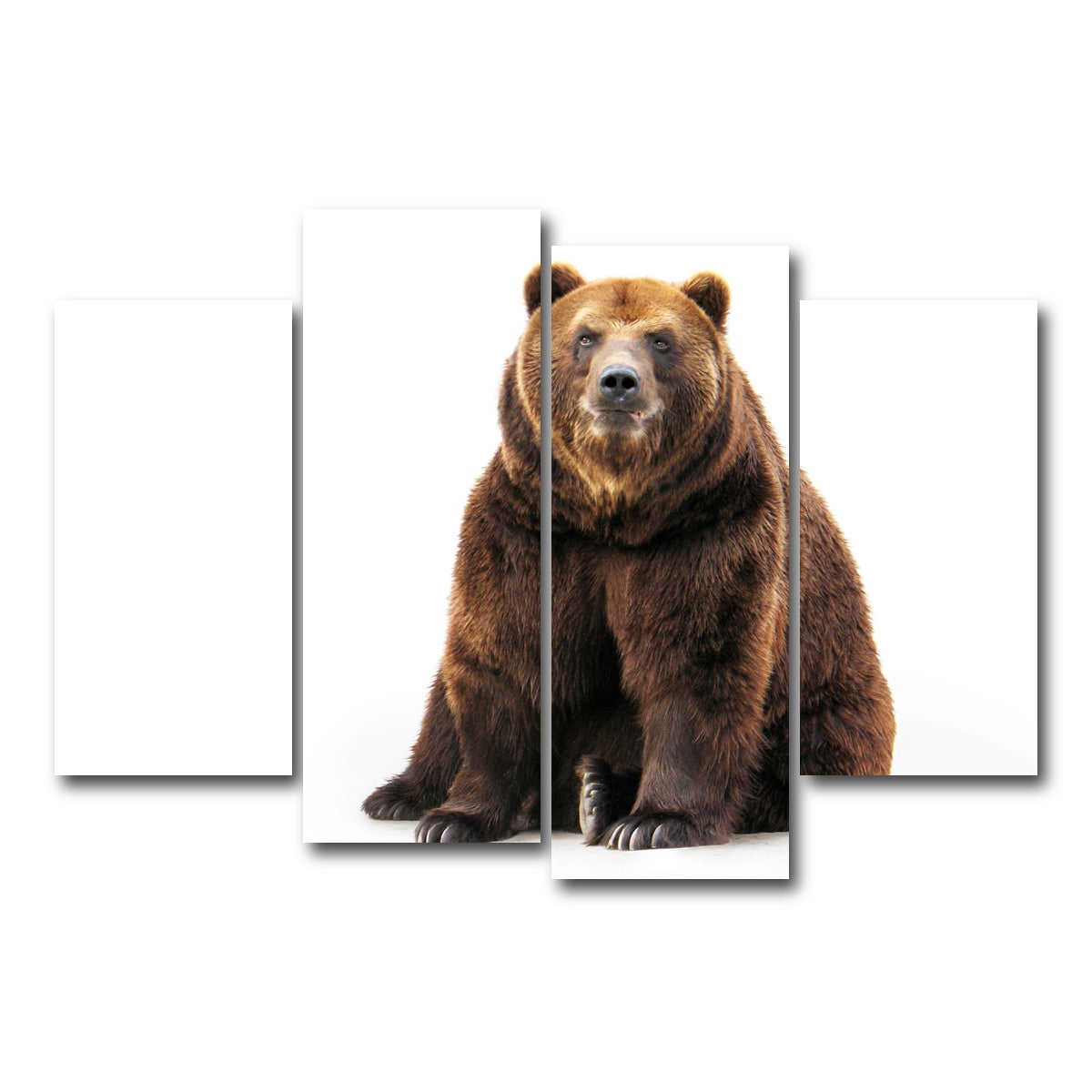 AUTO-MOCKUP WHITE | Bear on white | 4 Piece | Gallery Wrap Canvas | group=4_short