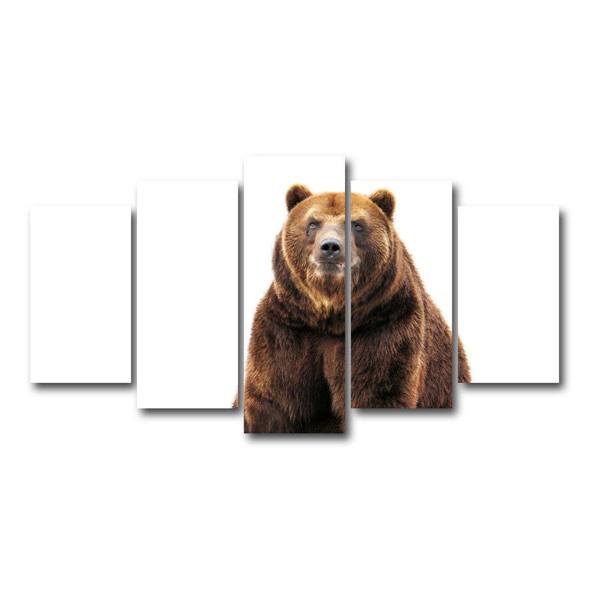 AUTO-MOCKUP WHITE | Bear on white | 5 Piece | Gallery Wrap Canvas | group=5_normal