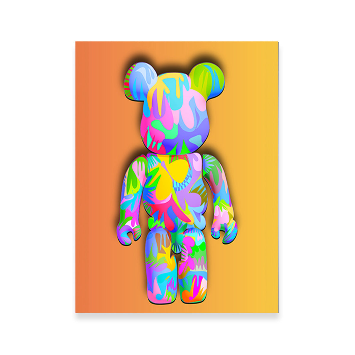 Bear brick Wall Art
