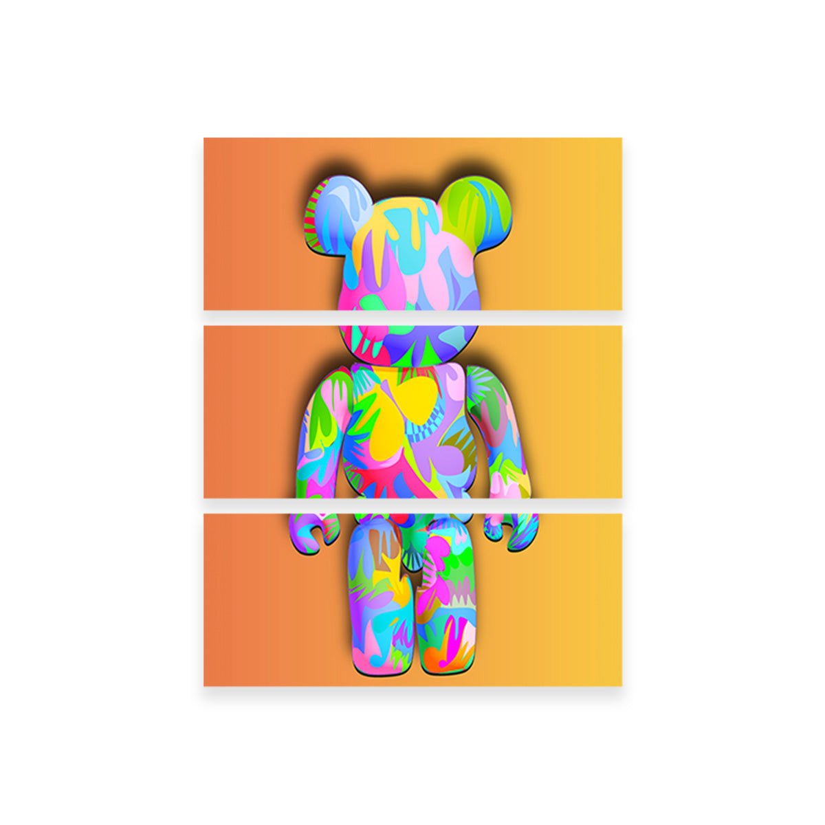 Bear brick Wall Art