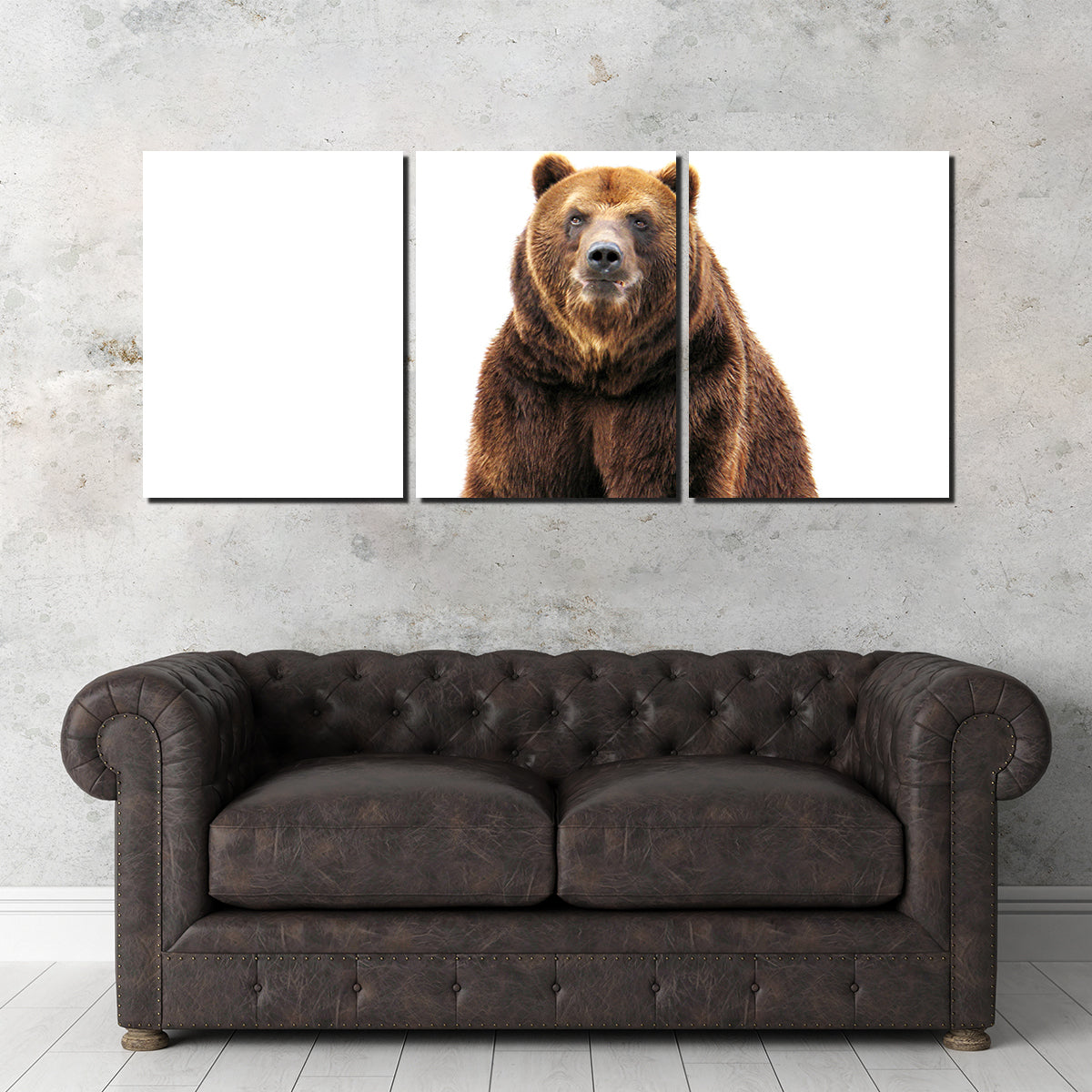 Bear on White Wall Art