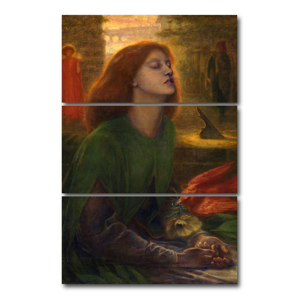 AUTO-MOCKUP WHITE | Beata Beatrix | 3 Piece | Gallery Wrap Canvas | group=12x24_stacked